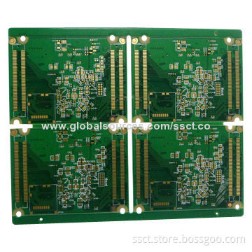 8 Layers Stacked Via HDI PCB with 0.3mm Minimum Via Diameter